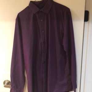 Purple iridescent button down